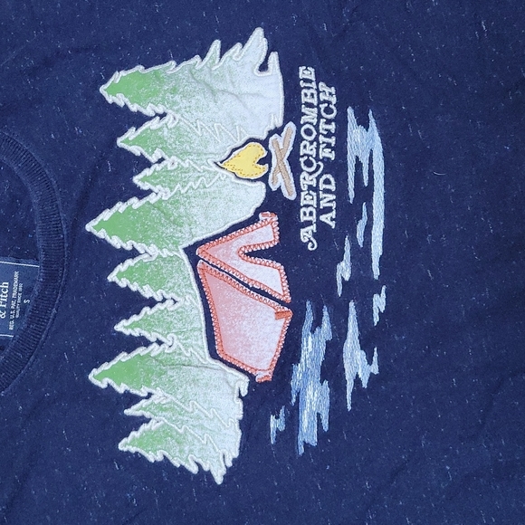 Abercrombie & Fitch Men's Small Camping Tee - Picture 2 of 4